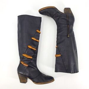 Holding Horses Tall Black Leather Boots Sz 36 Anthropologie